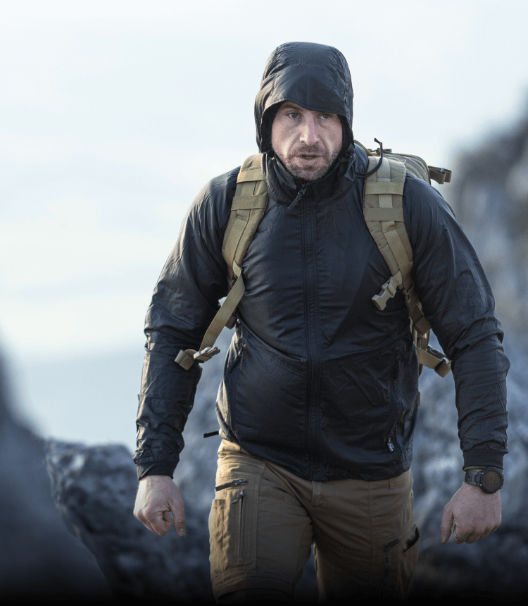 Dominate wind and unpredictable weather with an ultra-lightweight jacket that fits in the palm of your hand. 