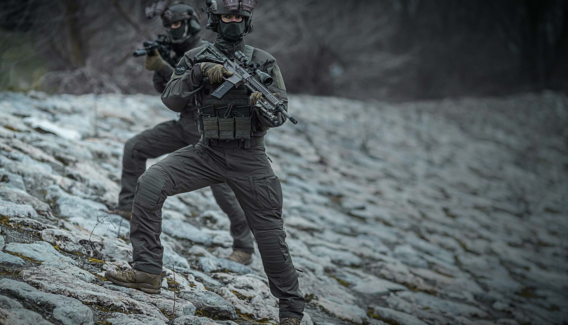 Our combat pants are designed with two key factors in mind: durability and flexibility.