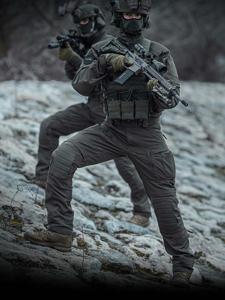 Our combat pants are designed with two key factors in mind: durability and flexibility.