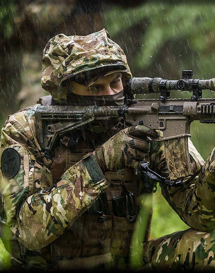 Tactical jackets with the Hood/Harness® system.