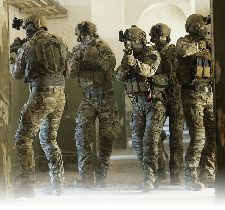 Tactical gear in MultiCam